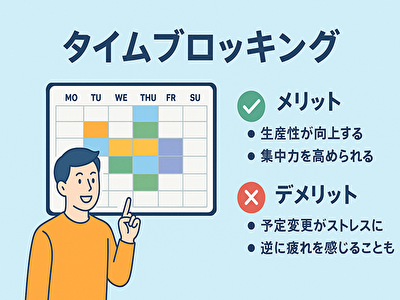 時間を制す者が人生を制す！タイムブロッキングのメリット・デメリットを徹底解説