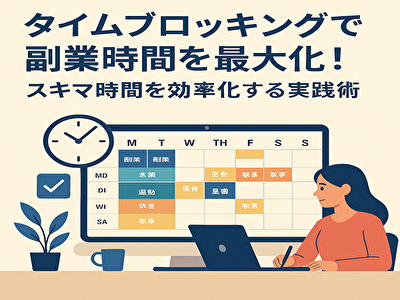 タイムブロッキングで副業時間を最大化!スキマ時間を効率化する実践術
