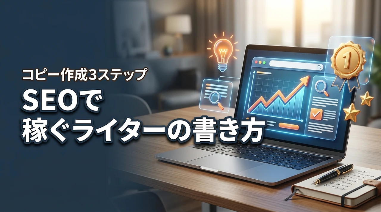 SEOで稼ぐWebライターの書き方とキャッチコピーの作り方3ステップ