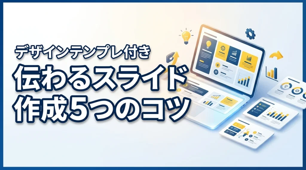 伝わるPowerPointやGoogleスライドの作り方5つのコツ