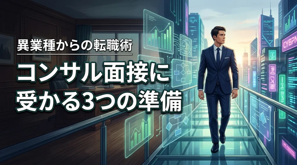 異業種からの転職成功術！コンサル面接に受かる3つの準備 時間がないサラリーマンや副業ブロガーにこそ使ってほしい。