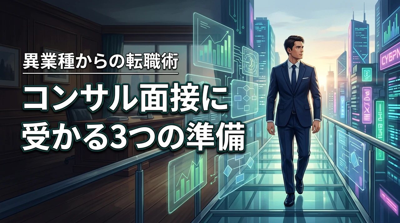 異業種からの転職成功術！コンサル面接に受かる3つの準備 時間がないサラリーマンや副業ブロガーにこそ使ってほしい。