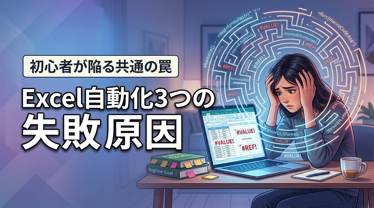 Excel自動化できないと困っている初心者が知るべき3つの原因