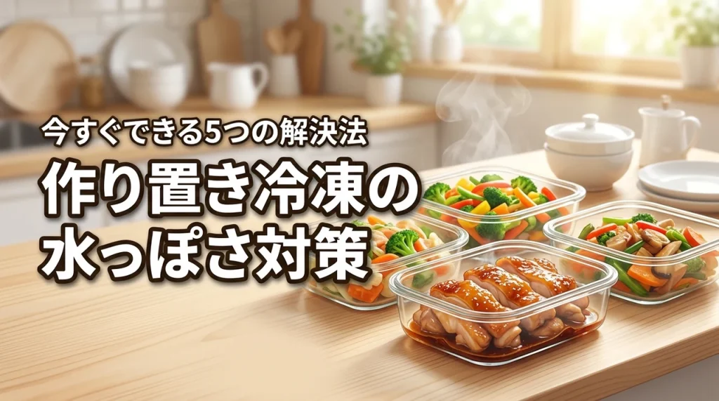 作り置き冷凍が水っぽい原因と解決法！今すぐできる5つの対策