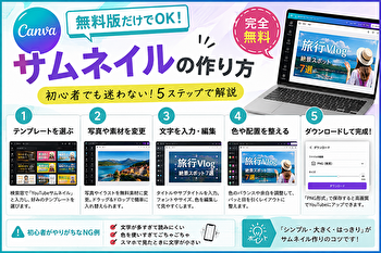 【Canva無料版だけ】サムネイルを5分で作る手順｜初心者でもダサくならない7つのコツ