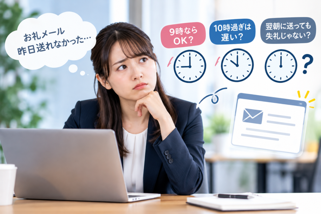 社外へのお礼メールは翌朝9時でOK？何時までに送るべきか・そのまま使える例文